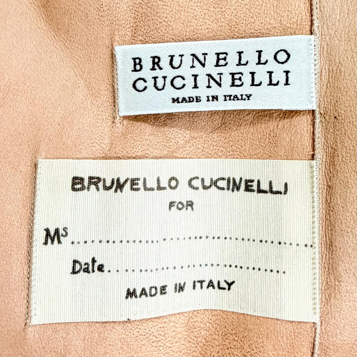 Brunello Cucinelli Mink Collarless Gilet Vest Pink IT 38 Garment Included — view 7