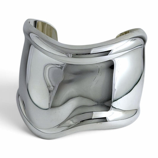 Tiffany & Co Bone Cuff Left Hand Bracelet Bangle Silver