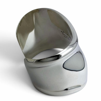 Tiffany & Co Bone Cuff Left Hand Bracelet Bangle Silver — view 3
