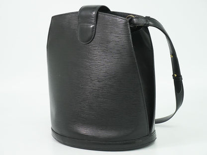 Louis Vuitton LV Cluny Epi Leather Shoulder Bag Noir Black — view 2