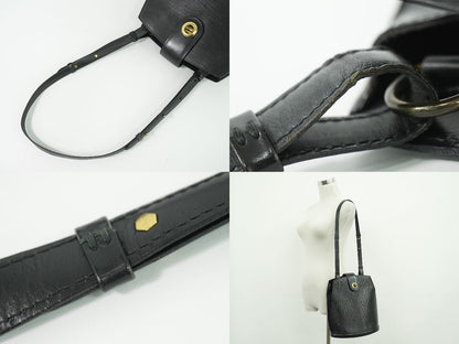 Louis Vuitton LV Cluny Epi Leather Shoulder Bag Noir Black — view 6