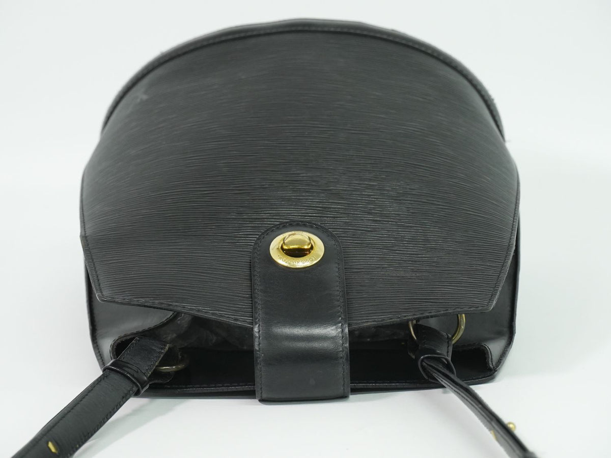 Louis Vuitton LV Cluny Epi Leather Shoulder Bag Noir Black — view 5