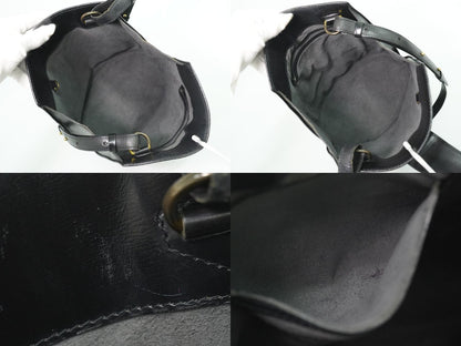 Louis Vuitton LV Cluny Epi Leather Shoulder Bag Noir Black — view 8