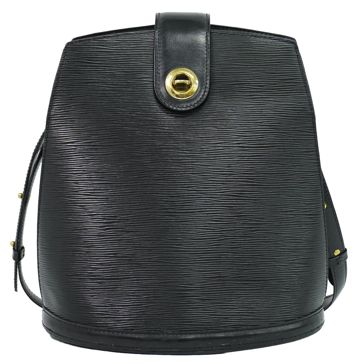 Louis Vuitton LV Cluny Epi Leather Shoulder Bag Noir Black