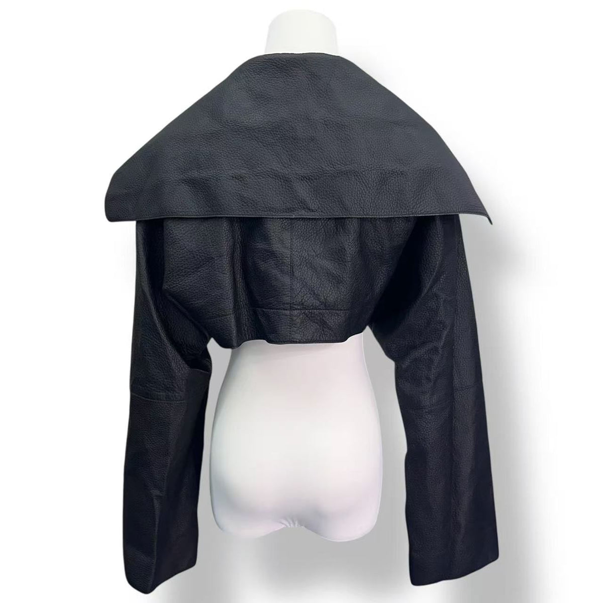 Hermes Short Lengthjacket Black Leather — view 3