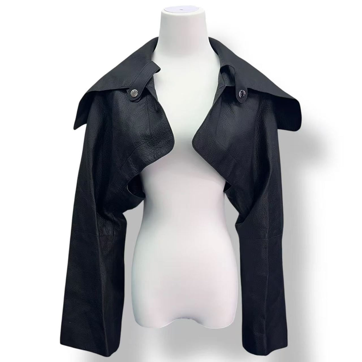 Hermes Short Lengthjacket Black Leather