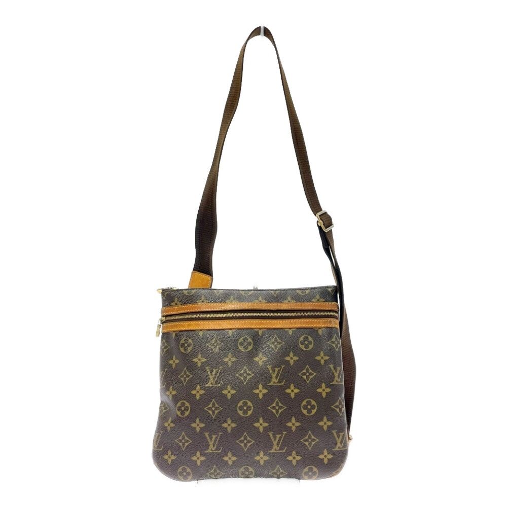 Louis Vuitton Monogram Pochette Bosphore Shoulder Bag Brown