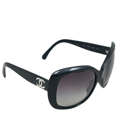 Chanel Sunglasses CC Logo Black Eyewear — view 2