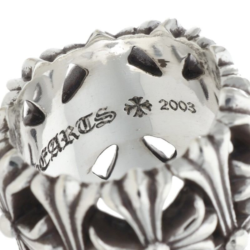 Chrome Hearts Cemetery Cross Silver Ring — view 4