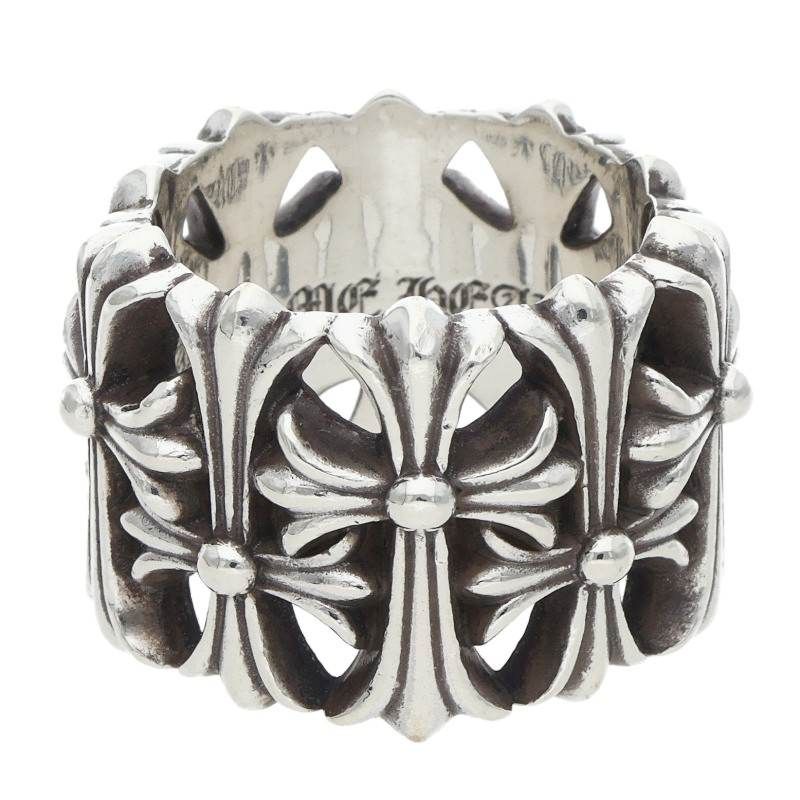 Chrome Hearts Cemetery Cross Silver Ring