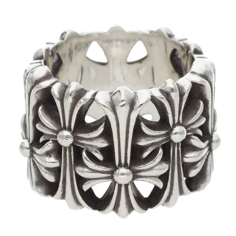 Chrome Hearts Cemetery Cross Silver Ring — view 2