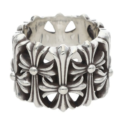 Chrome Hearts Cemetery Cross Silver Ring — view 2