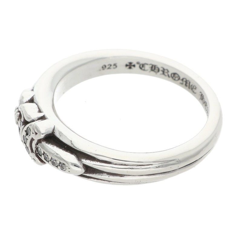 Chrome Hearts Baby Classic Pave Diamond Dagger Silver Ring — view 5