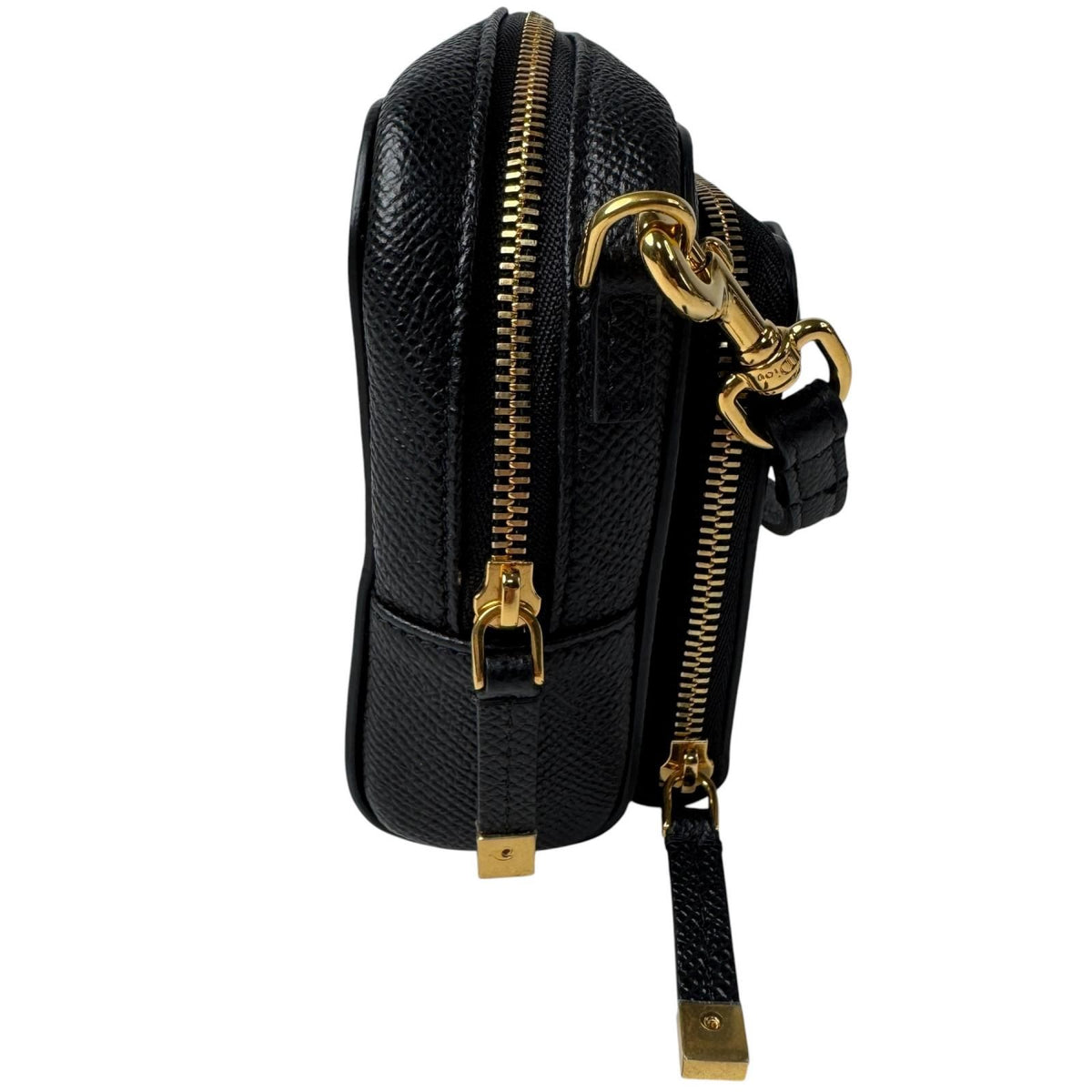 Dior Caro Double Pouch Black Shoulder Bag Leather CD — view 4