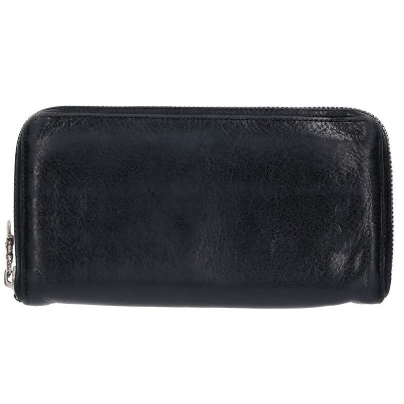 Chrome Hearts Rec Zip Round Zip Leather Wallet — view 2