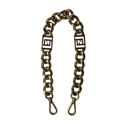 Fendi Metal Chain Gold Strap Necklace