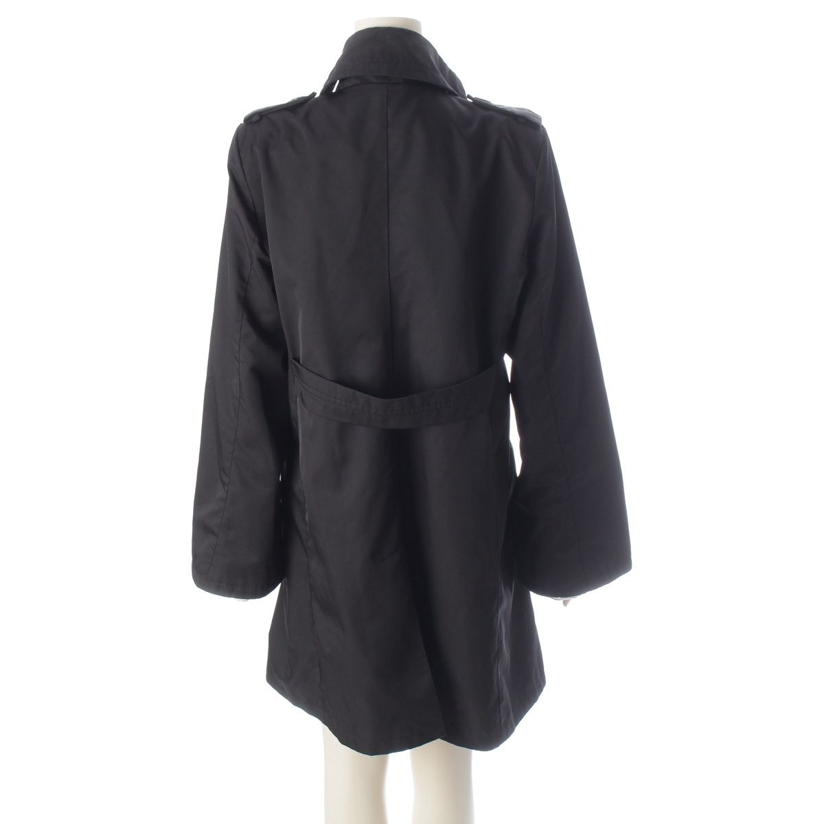 Gucci Tom Ford Era Logo Button Trench Coat Spring Black 42 — view 4
