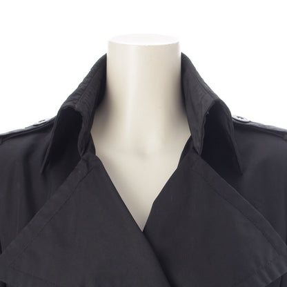 Gucci Tom Ford Era Logo Button Trench Coat Spring Black 42 — view 5