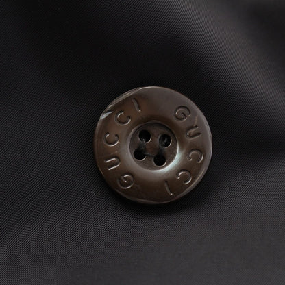Gucci Tom Ford Era Logo Button Trench Coat Spring Black 42 — view 7