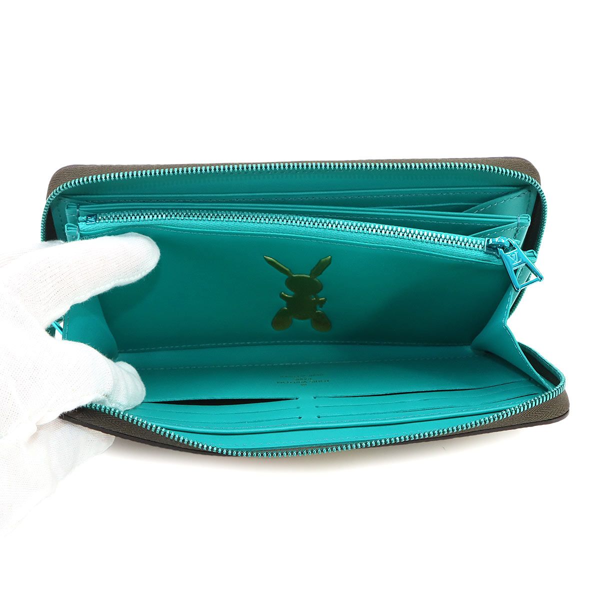 Louis Vuitton Masters Zippy Wallet Monogram Clemence Green — view 7
