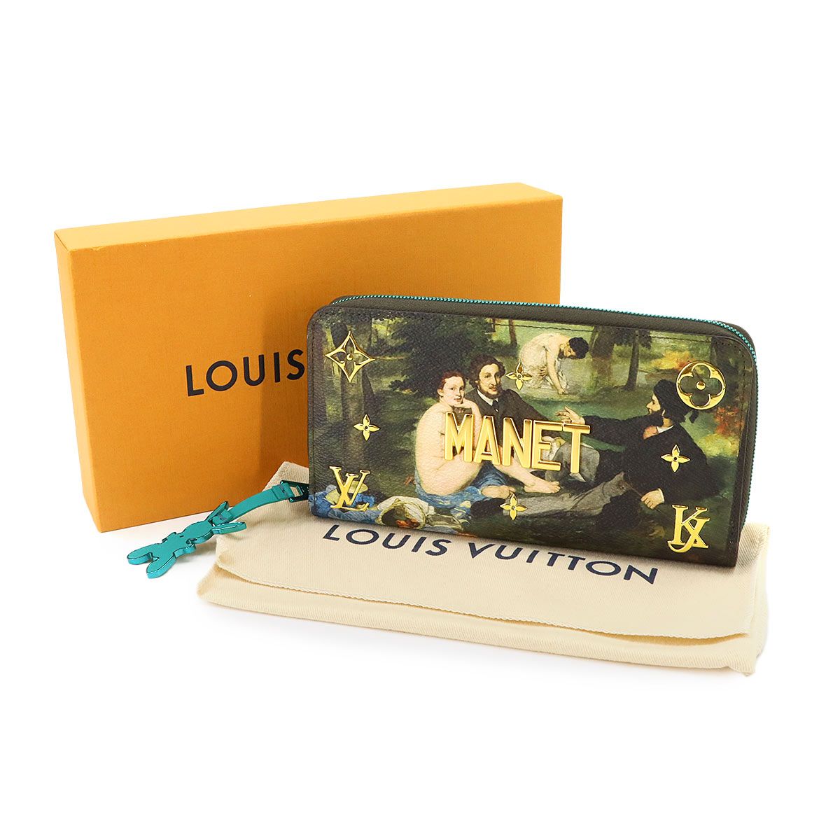 Louis Vuitton Masters Zippy Wallet Monogram Clemence Green — view 2