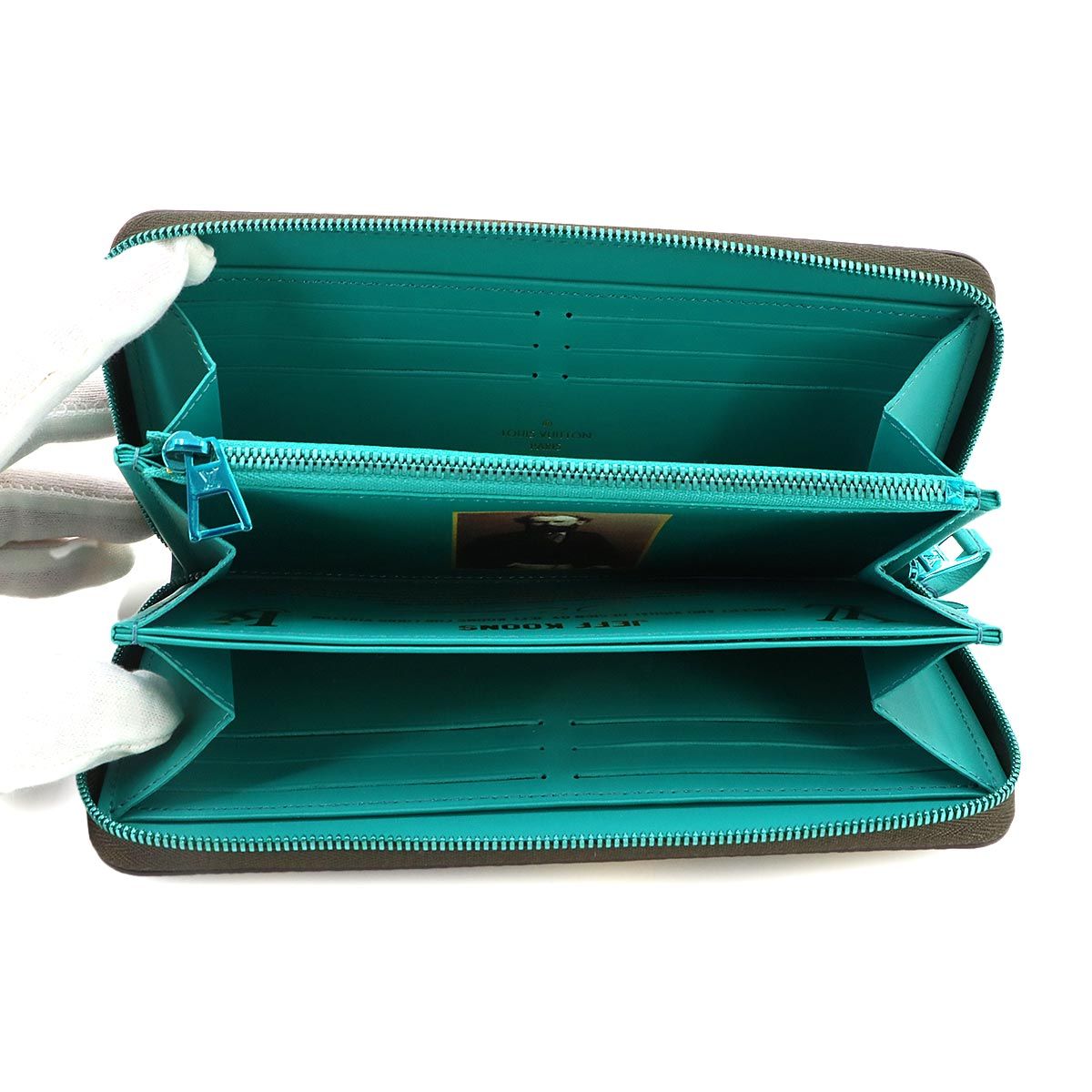 Louis Vuitton Masters Zippy Wallet Monogram Clemence Green — view 6