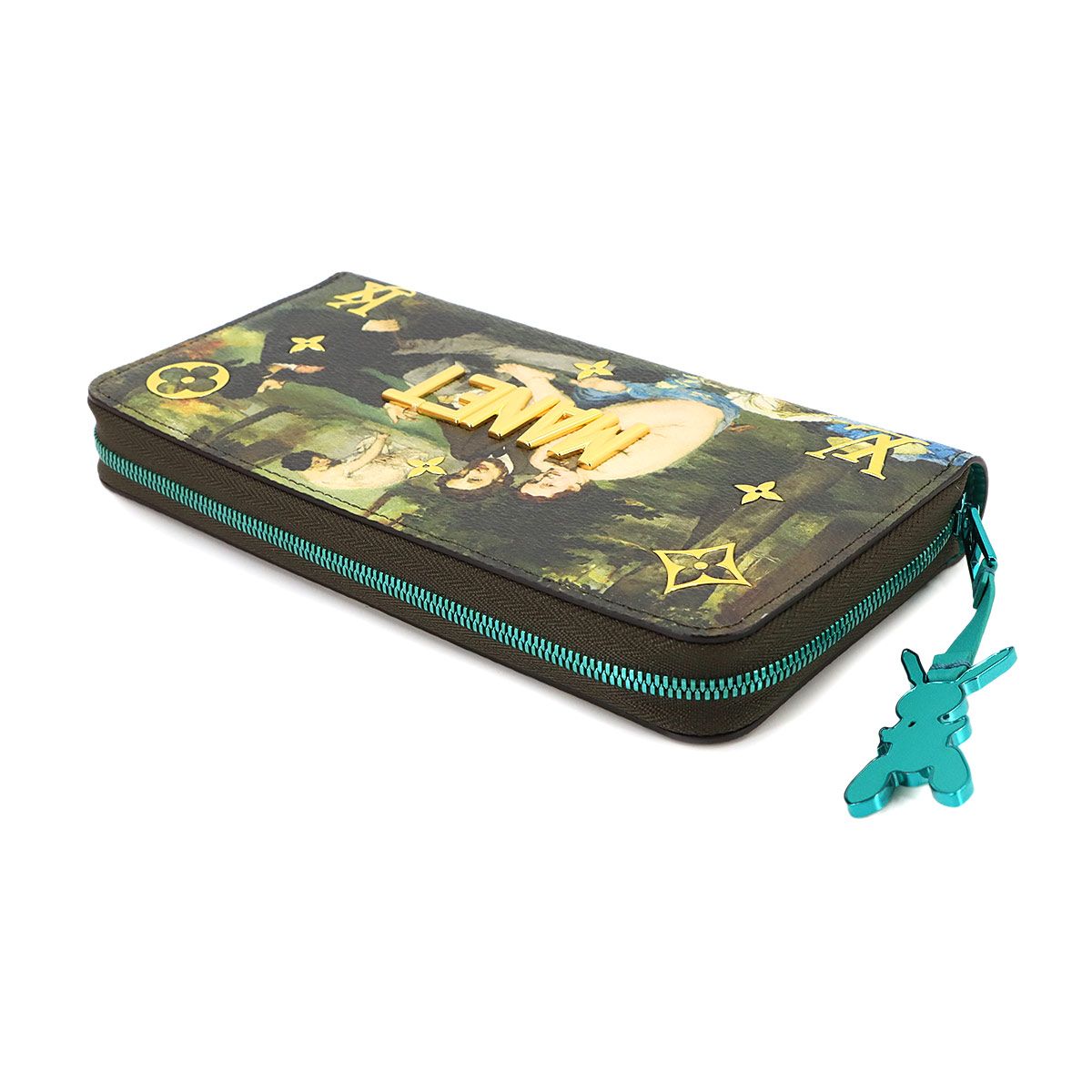 Louis Vuitton Masters Zippy Wallet Monogram Clemence Green — view 5