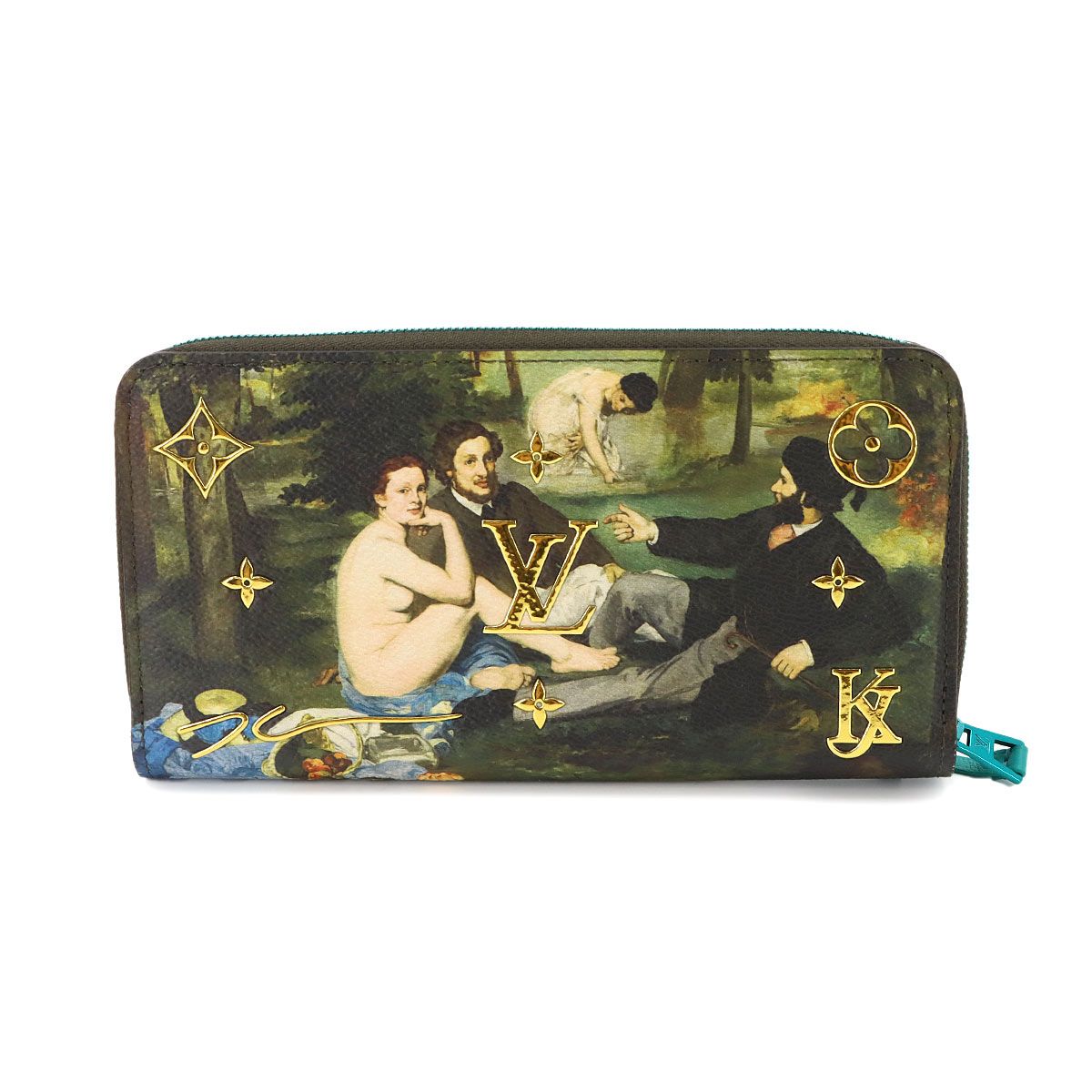 Louis Vuitton Masters Zippy Wallet Monogram Clemence Green — view 3