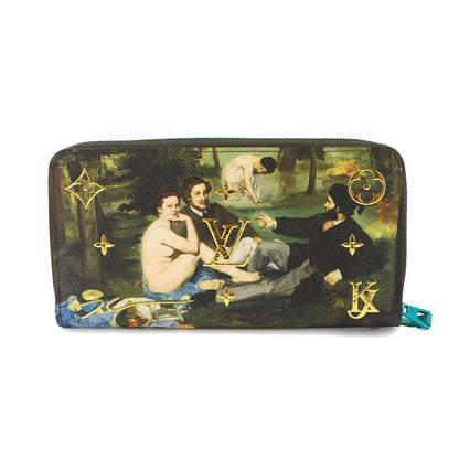 Louis Vuitton Masters Zippy Wallet Monogram Clemence Green — view 3