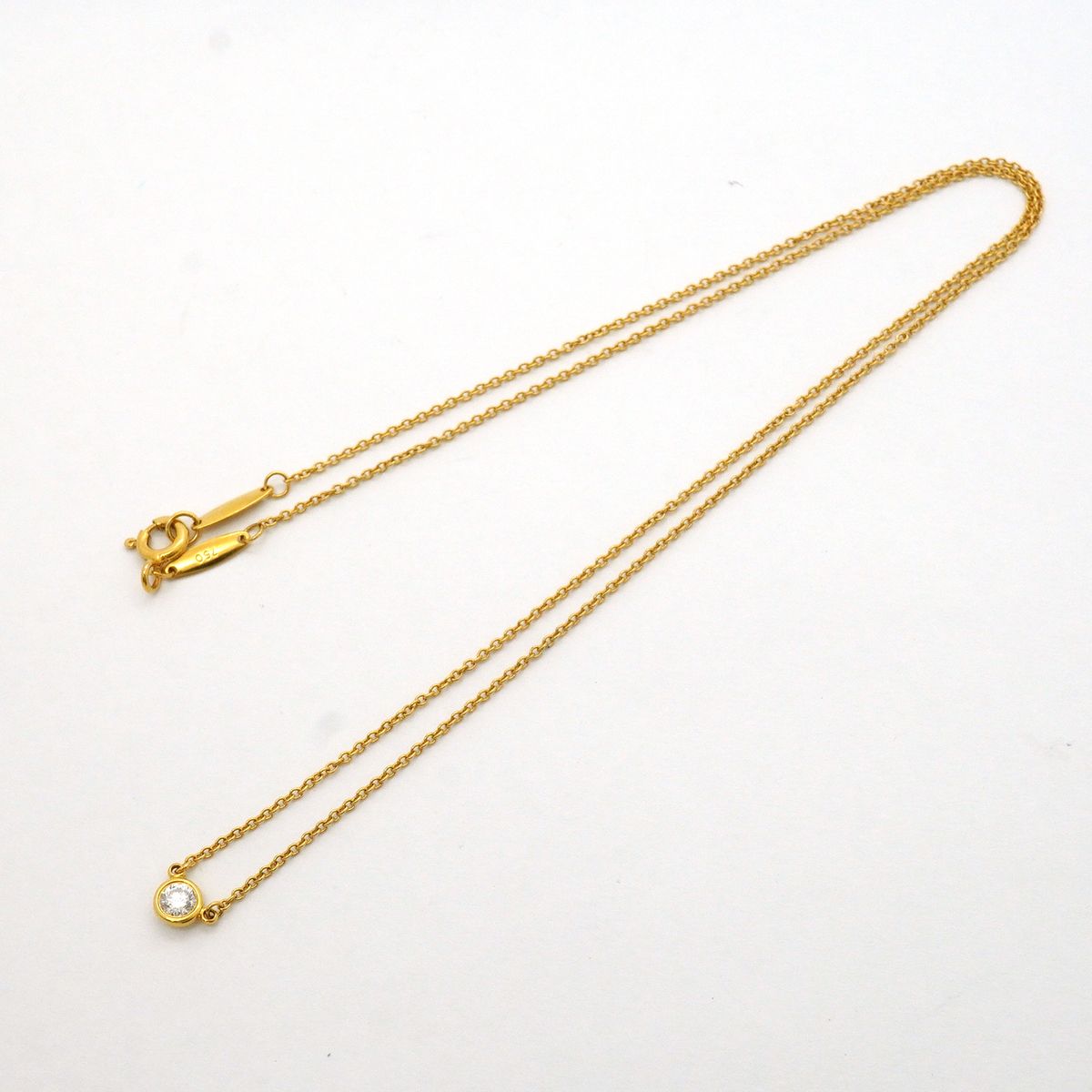 Tiffany & Co Necklace by the Yard Yellow Gold Diamond — view 3