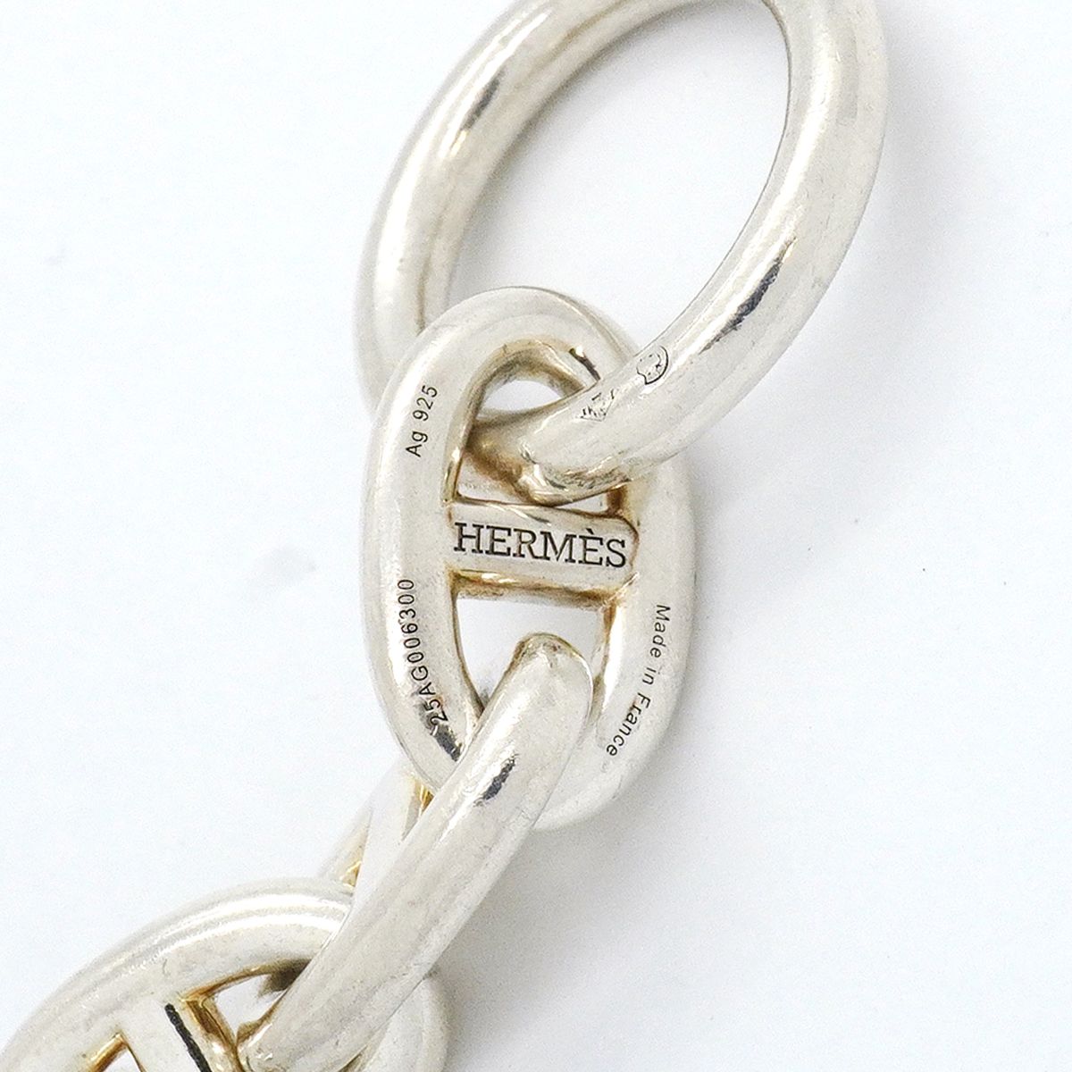 Hermes Bracelet Chaine D'ancre MM 17 Links 925 Sterling Silver — view 5