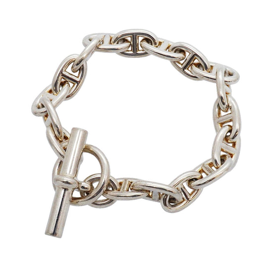 Hermes Bracelet Chaine D'ancre MM 17 Links 925 Sterling Silver