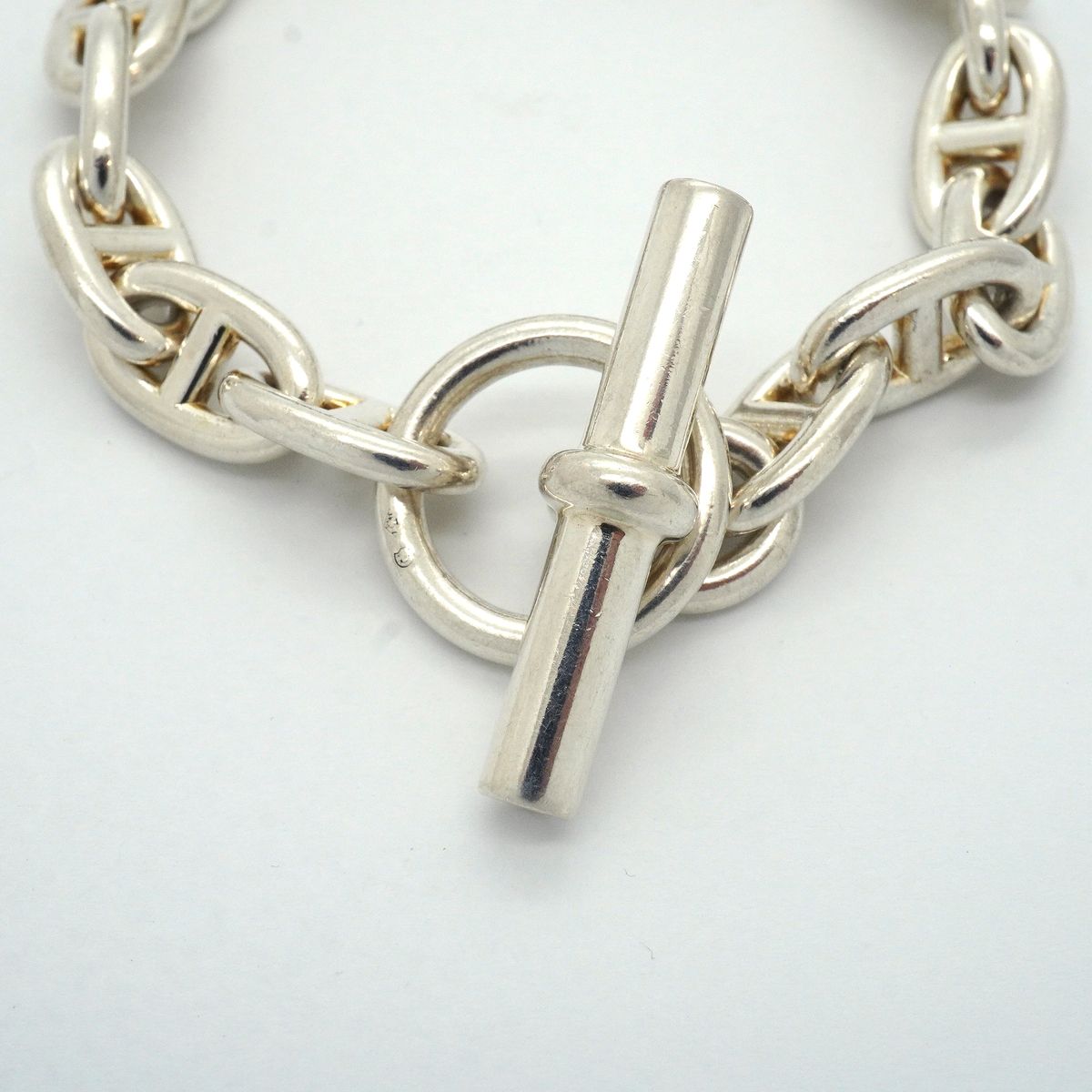 Hermes Bracelet Chaine D'ancre MM 17 Links 925 Sterling Silver — view 4