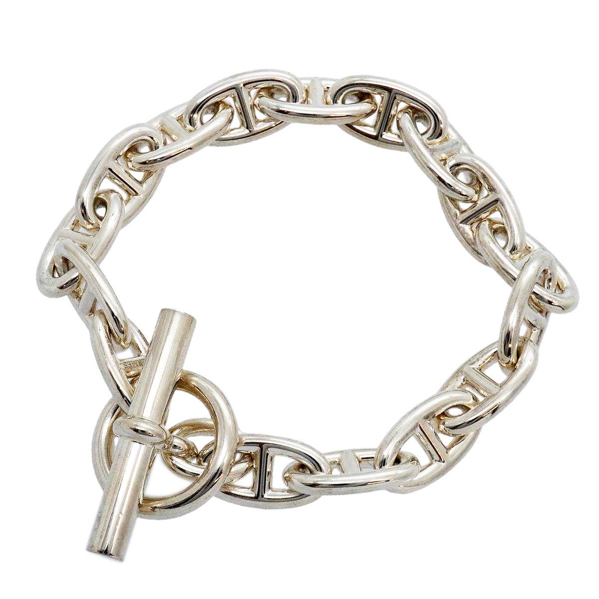 Hermes Bracelet Chaine D'ancre GM 16 Links 925 Sterling Silver