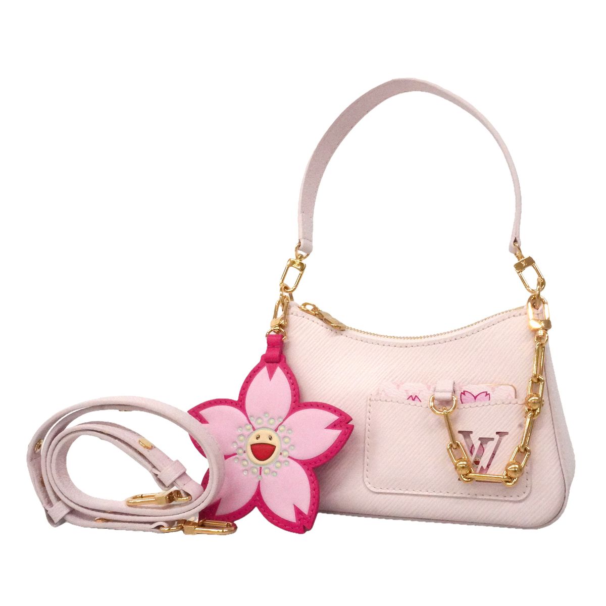 Louis Vuitton Handbag Epi Cherry Blossom Takashi Murakami Collaboration
