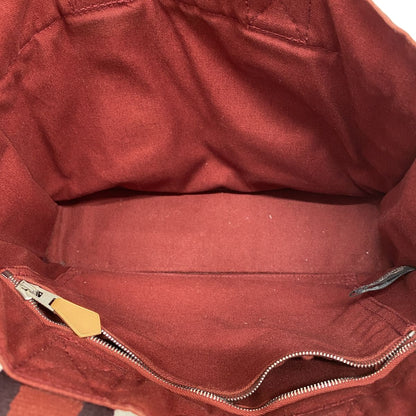Hermes Handbag Fourre Tout PM Canvas Red Silver — view 4