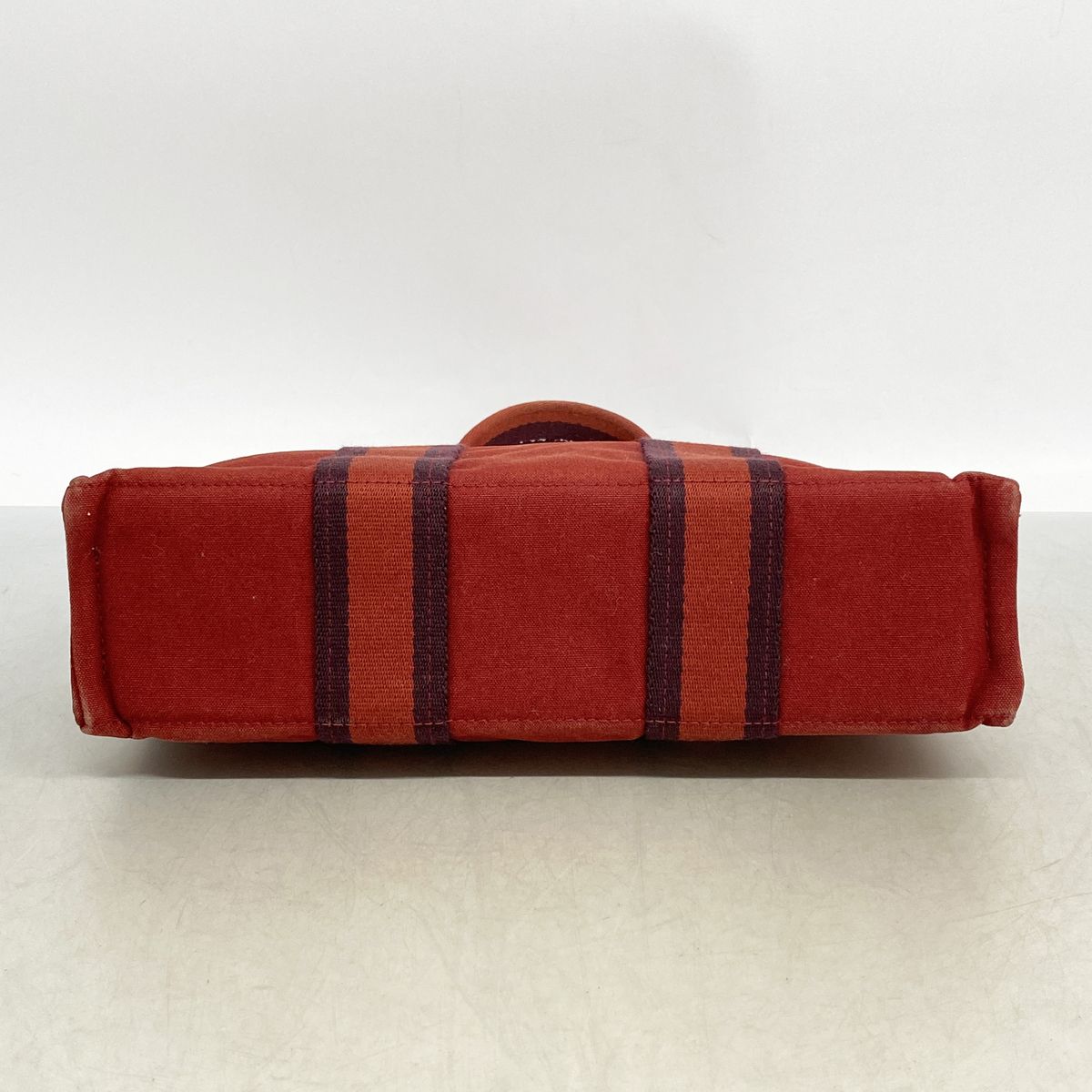 Hermes Handbag Fourre Tout PM Canvas Red Silver — view 3