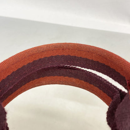 Hermes Handbag Fourre Tout PM Canvas Red Silver — view 8