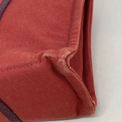 Hermes Handbag Fourre Tout PM Canvas Red Silver — view 6