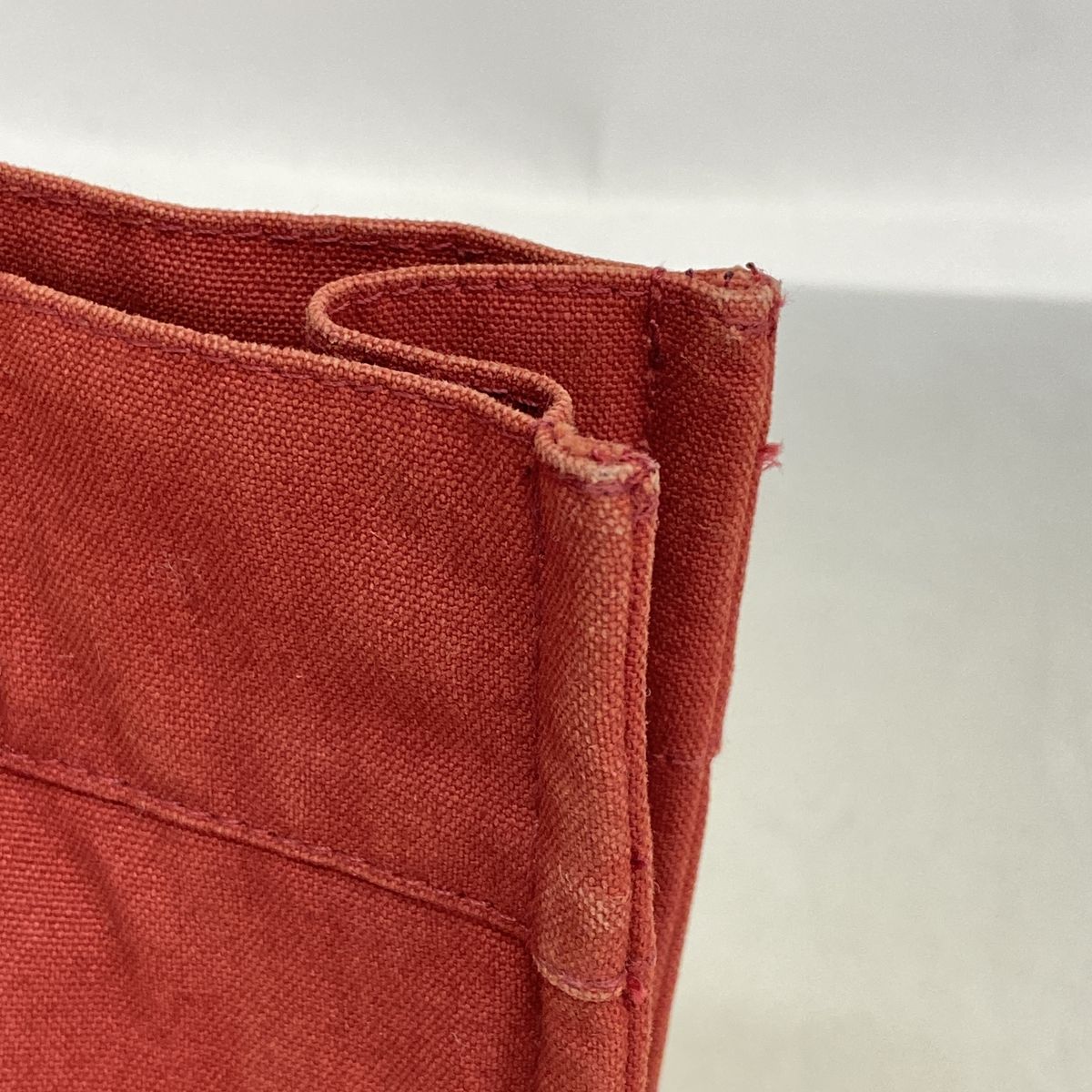 Hermes Handbag Fourre Tout PM Canvas Red Silver — view 7