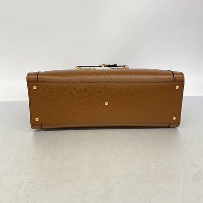 Gucci Tote Bag Diana Leather Brown Gold 2-Way — view 3