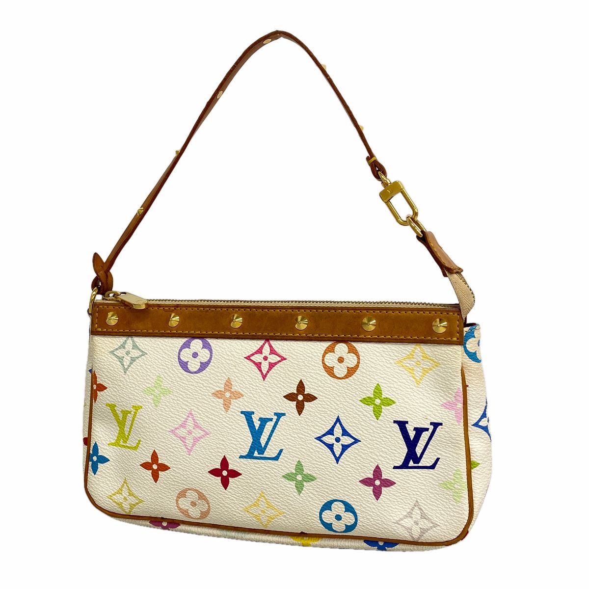 Louis Vuitton Pouch Monogram Multicolor Pochette Accessoires Blanc