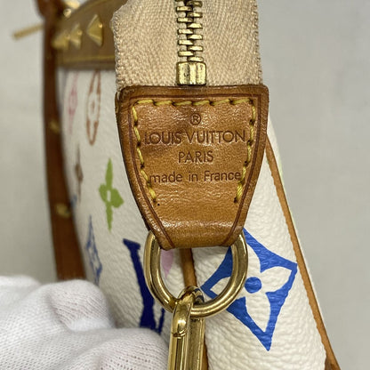 Louis Vuitton Pouch Monogram Multicolor Pochette Accessoires Blanc — view 6