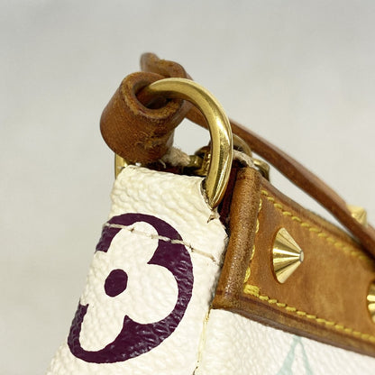 Louis Vuitton Pouch Monogram Multicolor Pochette Accessoires Blanc — view 8
