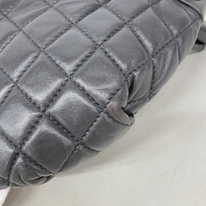 Chanel Waist Bag Quilted Lambskin Black Silver — view 6