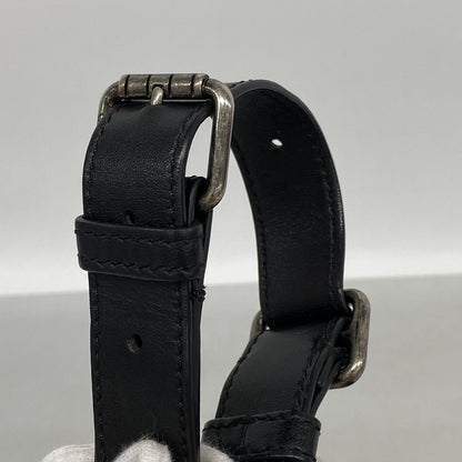 Chanel Waist Bag Quilted Lambskin Black Silver — view 8