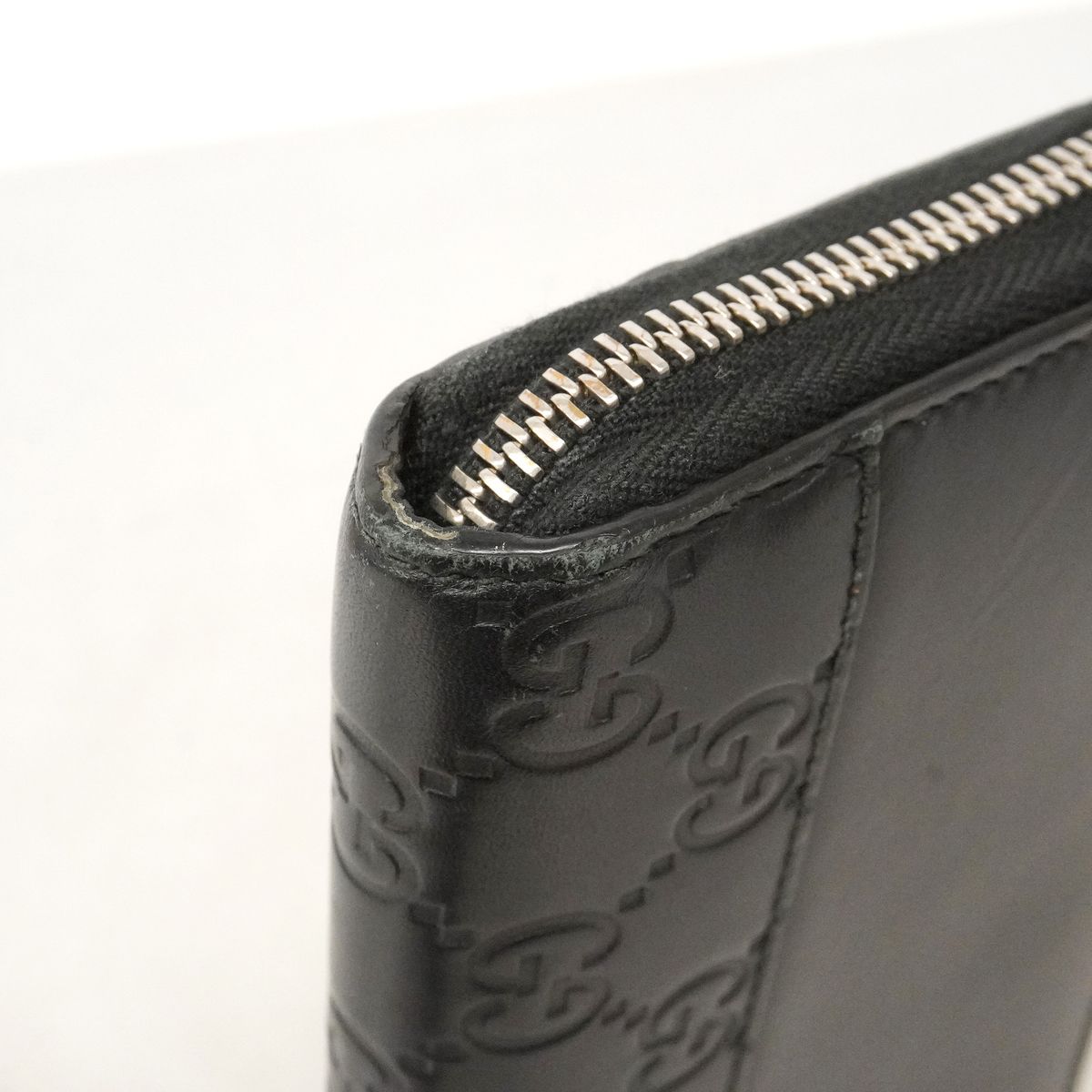 Gucci Wallet Guccissima Leather Black Silver — view 8