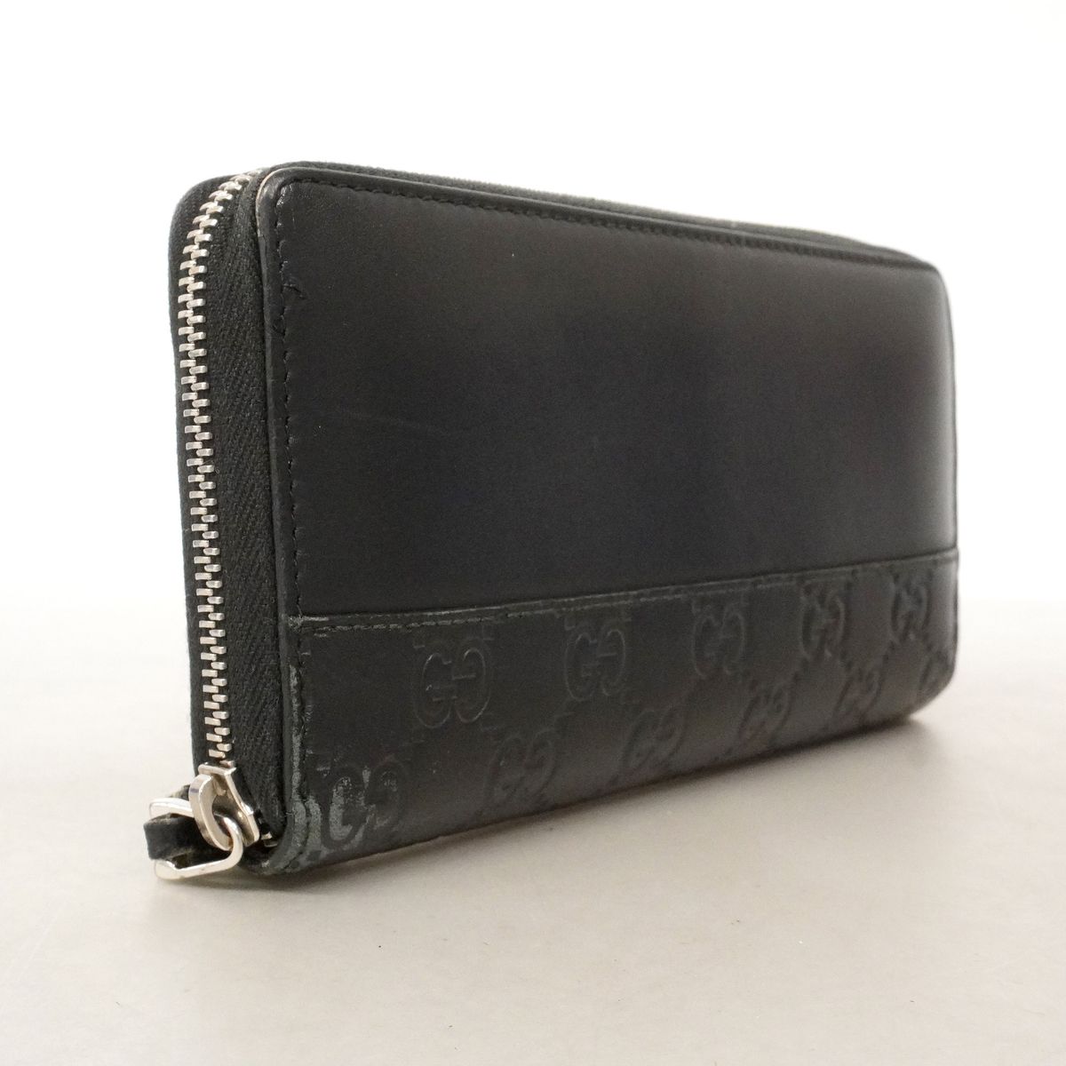 Gucci Wallet Guccissima Leather Black Silver — view 2