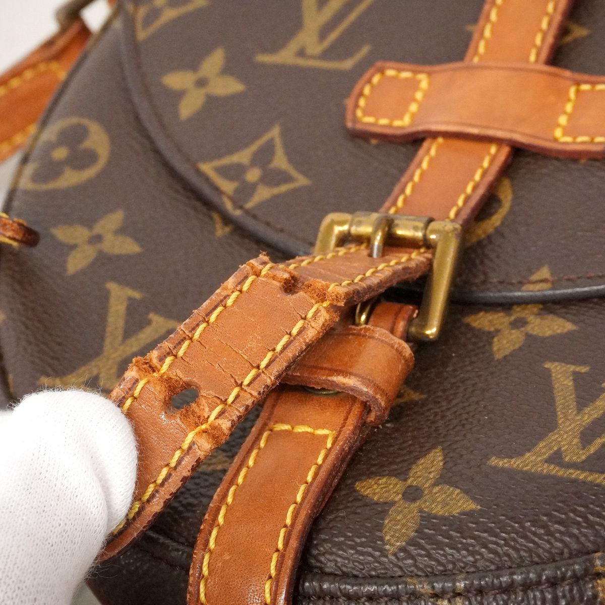 Louis Vuitton Shoulder Bag Monogram Chantilly PM Brown — view 6
