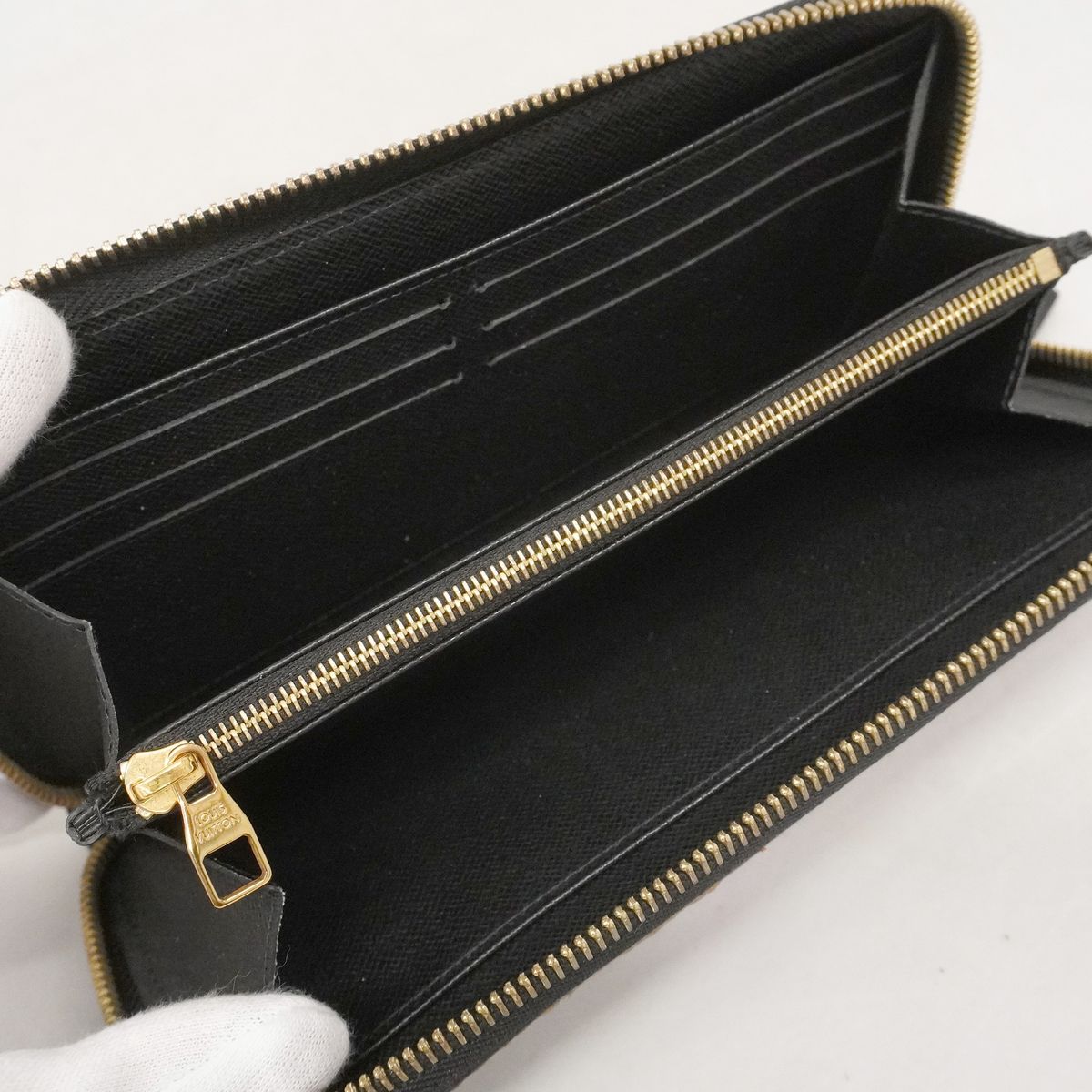 Louis Vuitton Wallet Monogram Reverse Zippy Shady Brown — view 4